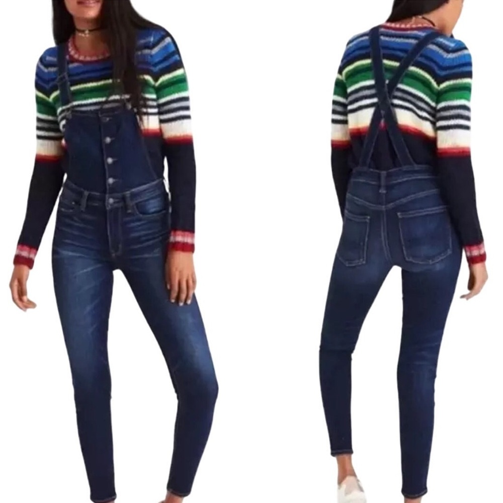 American Eagle Outfitters Multicolor Roundneck Cable knit sweater Womens Medium